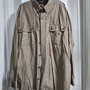 Duluth Trading Co. Nylon Long Sleeve Vented Fishing Outdoor Shirt Mens Size Xl